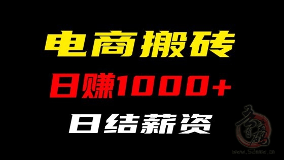 四年运营经验，专注互联网掘金项目，日入千元的电商搬砖平台